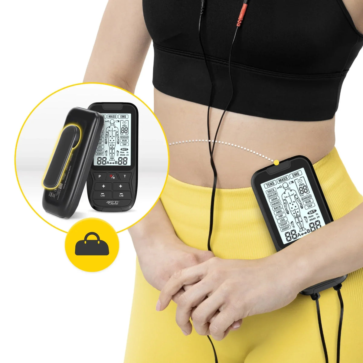 Raumenų elektrostimuliatorius 4FIZJO Combo Lite 3 viename TENS ir EMS