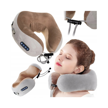 Shiatsu belaidis kaklo ir pečių masažuoklis – masažinė pagalvė su šildymo funkcija